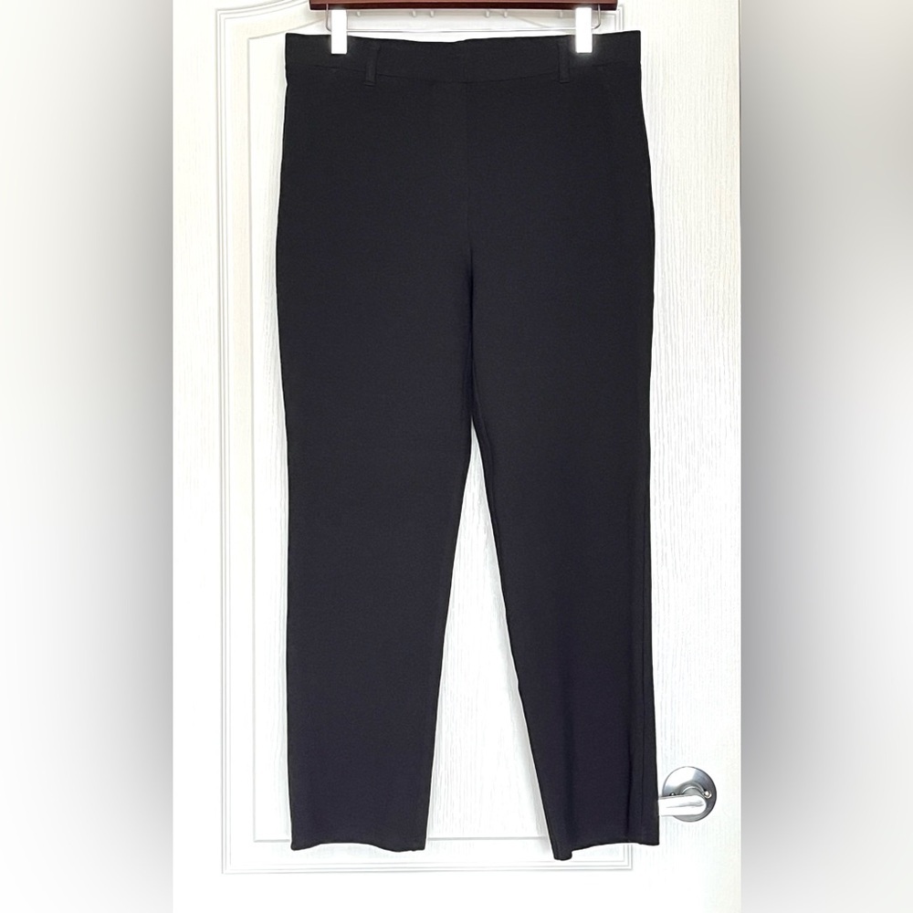 Quince Ultra-Stretch Ponte Straight Leg Dress Pants Sz L Corpcore Office Classic